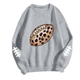 thumbnail image 2 of Uootdi Going Out Tops for Women Crewneck Football Graphic Long Sleeve Sweatshirts Casual Loose Fit Trendy Casual Party Outfits Gift, 2 of 4