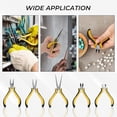 thumbnail image 4 of Dawot 5Pcs Mini Plier Set, Pliers Tool Set Cable Cutters – Combination Wire Pliers, Diagonal Cutting Pliers, Needle Nose Pliers, Long Nose Pliers, End Cutting Pliers for Jewelry Making, 4 of 7