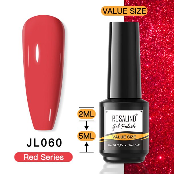 ROSALIND Nail Gel Polish Glitter Series Gel Barnices Todo para manicura Soak Off UV Lamp Nails Art Semi Permanente Gel Polish Tan Jianjun unisex