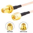 thumbnail image 2 of 2PCS SMA Female to SMA Male RG316 Cable SMA Extension Cable Pigtail Jumper 6inch + 2PCS SMA Coacial Adapters SMA Cable SMA Male to Female Adapter Kit for FPV Drone 3G 4G LTE Router, 2 of 3