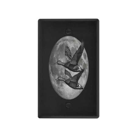 IAUYY Retardant PC Material Duplex Outlets Switch Plate Covers Easy DIY Installation with Screws Light Switch Cover Plate Two Mallards