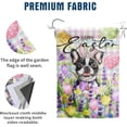 thumbnail image 3 of Happy Easter Dog Garden Flag Boston Terrier Spring Flags Buffalo Plaid Bunny Eggs Yard Flag for Outside 12x18 Double Sided Small Decorative Floral Outdoor Flag, 3 of 7