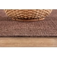 thumbnail image 3 of CAMILSON Granulated Non Shedding Easy-Cleaning Indoor Outdoor Easy Jute Rug Brown 2x3, 3 of 8