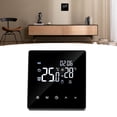 thumbnail image 1 of Heat Thermostat, Accurate Temperature Control Digital Thermostat Programmable LCD Display Low Power Consumption  for Electric Floor Heating Black With WiFi, 1 of 7
