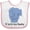 White and Pink, variant on Inktastic I Love My Daddy Elephant Blue Boys Baby Bib
