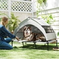 thumbnail image 2 of PawHut Lit Surélevé pour Chien, Lit pour Animal Surélevé Portable avec Auvent, Sac, 2 of 10
