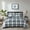 Gray, variant on GDF Studio 3-Piece Plaid Down Alternative All Season Comforter Set, King/California King Size, Brown