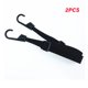 thumbnail image 3 of Cuerdas multifuncionales de motocicleta Casco Elástico Cuerda de equipaje Black Vendaje Falta Cinta con 2 ganchos Estabilidad Nylon 2 piezas seitruly VI012689-00, 3 of 7