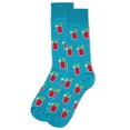thumbnail image 3 of MeMoi Men's Bloody Mary's Bamboo Blend Novelty Crew Sock - Mens - Male, 10-13, Capri Breeze, 3 of 3