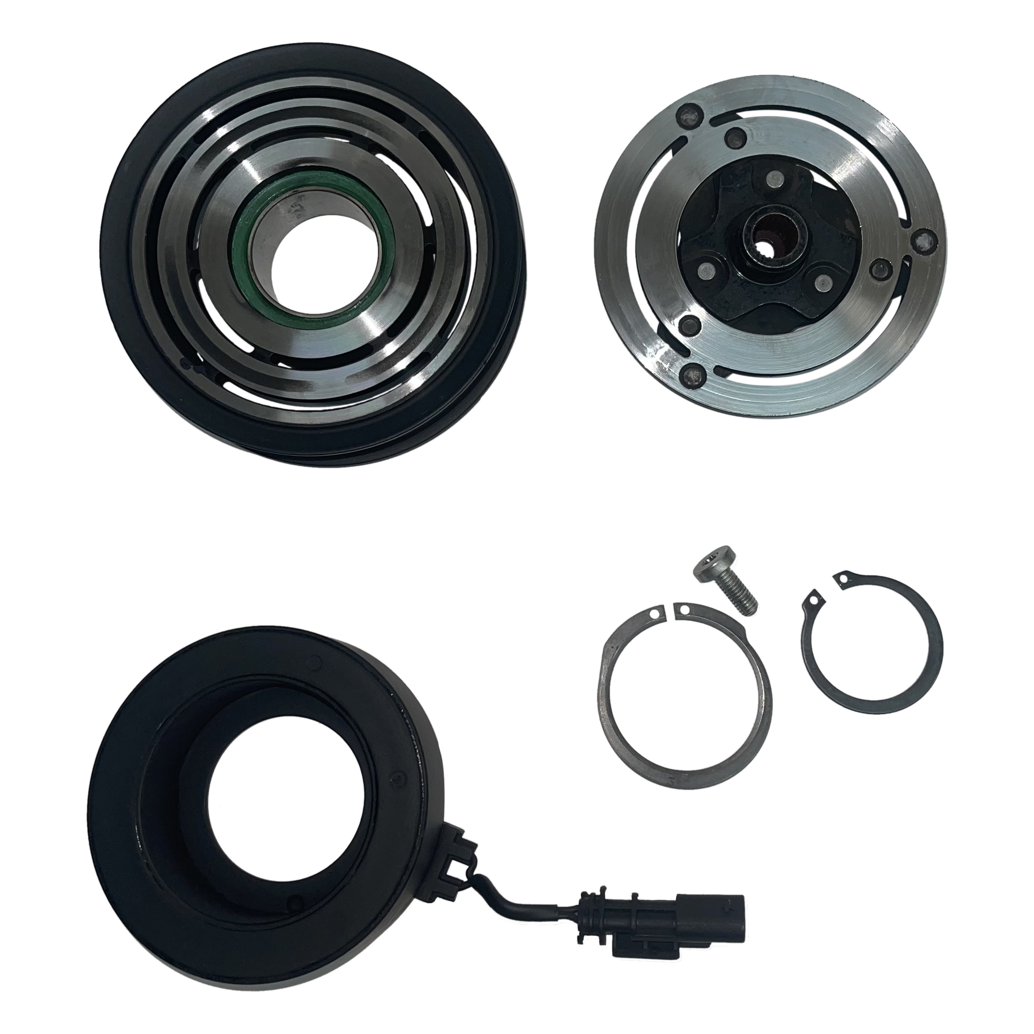 CoolTech AC Compressor Clutch KIT Coil Pulley Plate FITS 2007-2010 Ford F-250 
