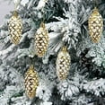 thumbnail image 4 of Costeam 5PC Christmas Long Pine Cones, Hand-Painted Christmas Tree Colorful Pine Cone Hangers, Christmas Hanging Ornaments, Xmas Festive Tree Decor, 4 of 4