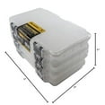 thumbnail image 3 of Plano ProLatch 3650 Stowaway Tackle Box 4-Pack, Clear, 3 of 3