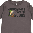 thumbnail image 4 of Inktastic Grandad's Fishing Buddy Boys Long Sleeve Toddler T-Shirt, 4 of 5