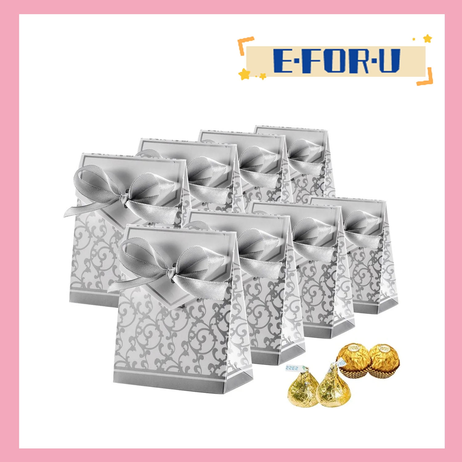 50pcs Mini Wedding Favor Box, Small Gift Boxes Candy Boxes