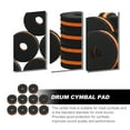 thumbnail image 4 of 10Pcs Drum Set Cymbals Felt Pads Set Anti-skid Drum Set Felt Cushions Accessory, 4 of 4