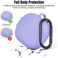 thumbnail image 5 of KOMI Silicone Case Compatible for Samsung Galaxy Buds 2 Pro/Galaxy Buds2/ Galaxy Buds Pro/Galaxy Buds Pro 2/ Galaxy Buds Live/Galaxy Buds FE Case (Lilac), 5 of 7