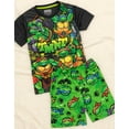 thumbnail image 2 of Teenage Mutant Ninja Turtles Boys Green Short Sleeve Short Leg Pyjama Set (6-7 Years), 2 of 7