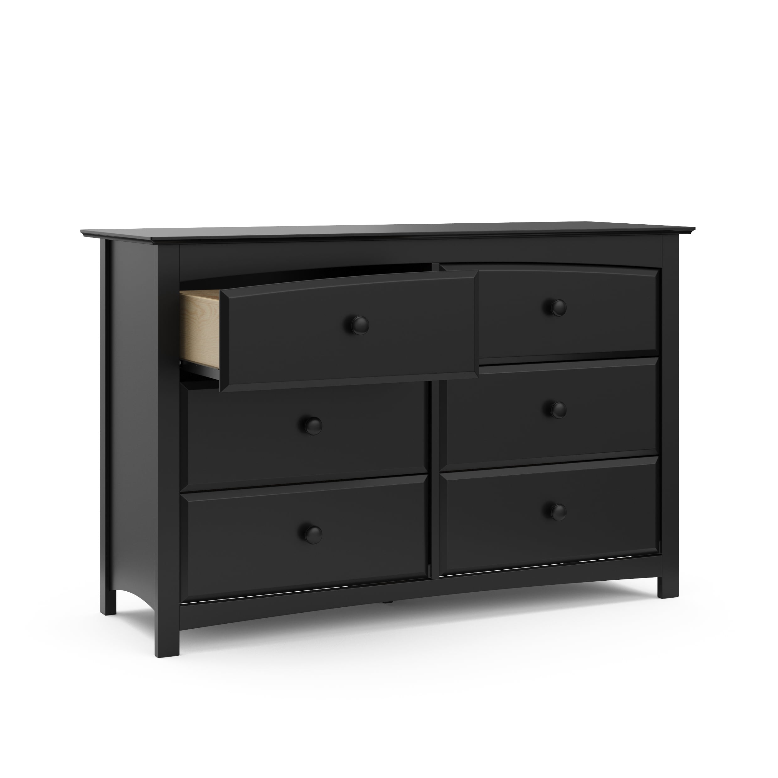 storkcraft kenton 6 drawer dresser grey Nursery Double Dresser, Black 071726MD-70%