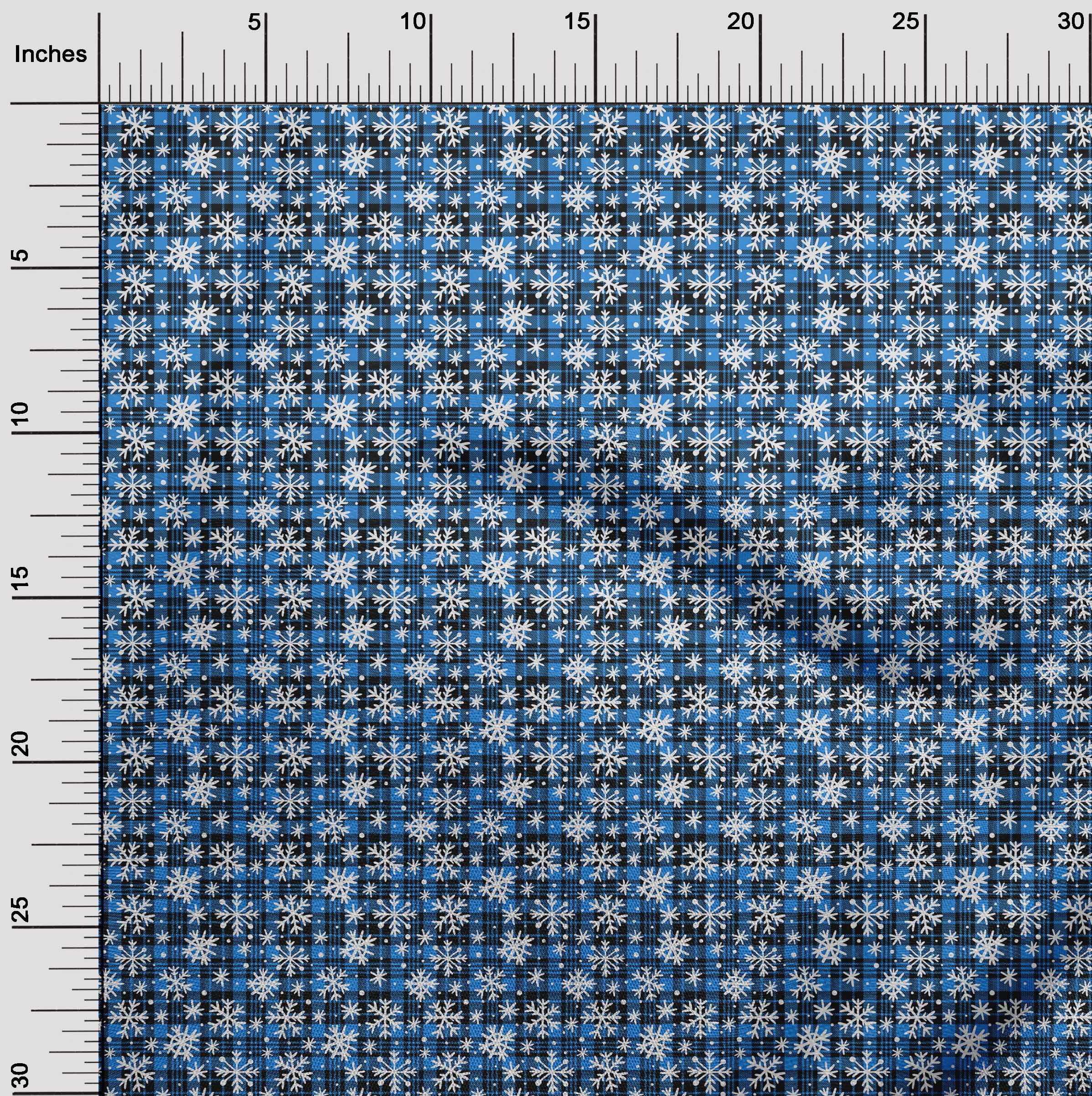 oneOone Cotton Cambric Blue Fabric Christmas Fabric For Sewing Printed Craft Fabric By The Yard 56 Inch Wide