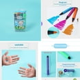 thumbnail image 4 of Clearance! Fdelink Colored Pens 12PCs 12 Colors Chlidren Study Painting Stationery Watercolor Marker Pen Sets Blue, 4 of 9