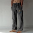 thumbnail image 1 of Pantalones largos para hombre, moda, estampados, casuales, cintura elástica con bolsillo, pantalones deportivos, pantalones de poliéster para hombre., 1 of 4