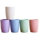 thumbnail image 4 of Vaso para beber reutilizable e irrompible ecológico para adultos (12 OZ), juego de vasos saludables biodegradables de paja de trigo, 5 multicolor, apto para lavavajillas Fokelyi JQWJ202-1, 4 of 5