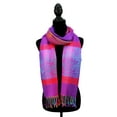 thumbnail image 4 of Double Side Rainbow Silky Tropical Colorful Exotic Pashmina Wrap Shawl Scarf, 4 of 6