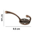 thumbnail image 4 of 10 Pack Rustic Coat Hooks Wall Mounted Heavy Duty Dual Hooks, 4 of 4