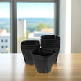 thumbnail image 4 of SEWCHICS 10Pcs Garden Nursery Pot Plastic Black Root Control Square Garden Supplies, 4 of 7