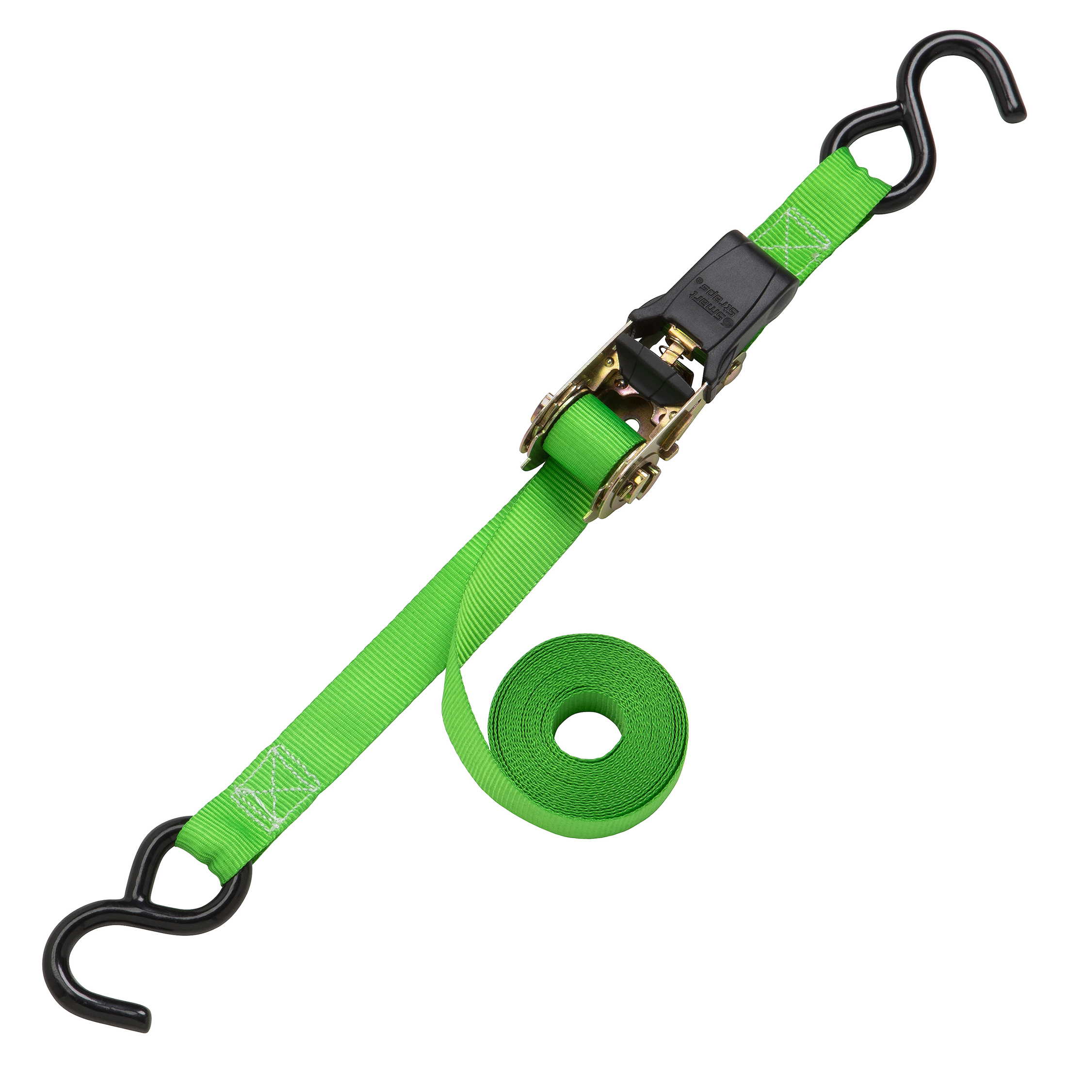 SmartStraps - 14' 1500 lb Padded Ratchet Tie Down 4 Pack Green - image 5 of 6