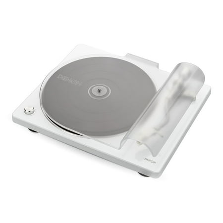 Denon Electronics - Semi-Automatic Analog Turntable - White