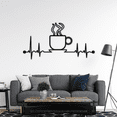 thumbnail image 2 of Cuadro Decorativo de Metal con Diseño taza de cafe Mediano, 2 of 4