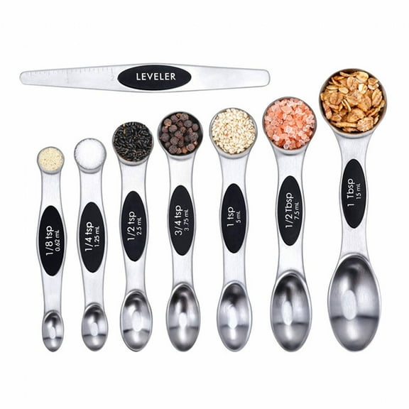 ACDANC Measuring Cups for Baking,Odorless Measuring Spoons and Cups,Durable and Fade-Resistant Measuring Spoons Set,Black