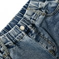 thumbnail image 6 of KIDSCOOL SPACE Girls Slim Denim Pants,18M-14T Wide Age Ranges Stretchy Jeans,Light Blue,4-5 Years, 6 of 6