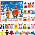 thumbnail image 1 of Calendario de Adviento navideño FLY2SKY 2024 para niños con juguetes de peluche, 1 of 7