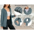 thumbnail image 4 of Rosvigor Womens Oversized Hoodies Lightweight Color Block Sweatshirts for Women Casual Hooded Shirts, 4 of 7