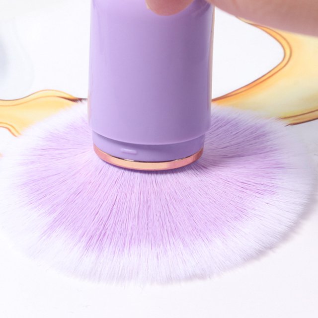 Nail Dust Brush, Nail Art Dust Powder Remover Brush Rhinestone Handle Nail Art Dust Cleaner Brush Professional Nail Art Tool Manicure Duster Tools For Acrylic Gel Nails