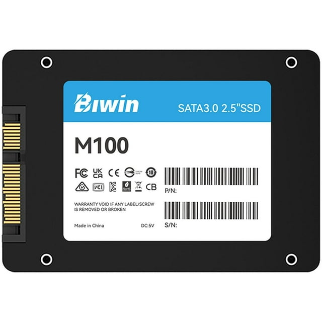 Unidad de Estado Solido SSD 2.5 128GB BIWIN M100 SATA III 500/450 MB/s negro