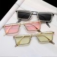 thumbnail image 2 of Square Sparkling Sunglasses Small Square Frame Festival Gem Sunnies Shades for Ladies Trendy Decoration, 2 of 5