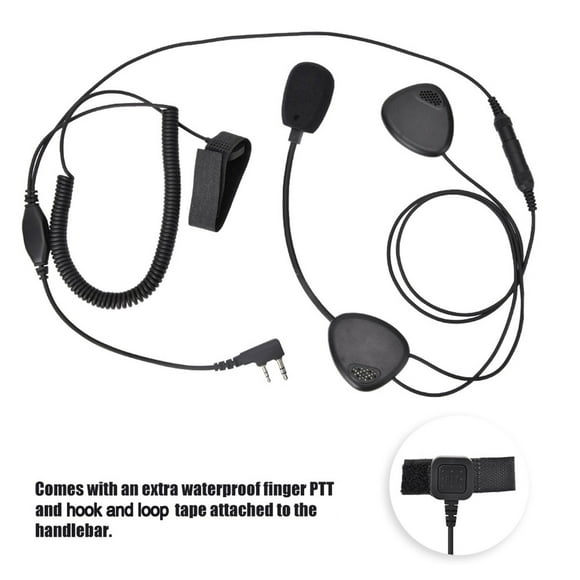 Motorcycle Headset, Reduce Noise Sufficient Line Length Helmet Mic Headset for Snowmobile for Sports Rider