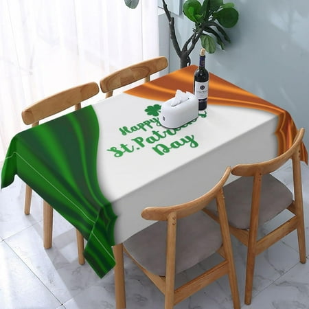 

St Patrick s Day Table Cloth Rectangle Table Waterproof Tablecloth Washable Party Table Cover 54x 72 Inch for Wedding Holiday Camping Picnic Fall Decorations for Home04