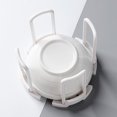 thumbnail image 4 of Bangus Dish Rack Rotating Telescopic Kitchen Tableware Storage Box w/Draining Rack, 4 of 5