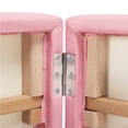 thumbnail image 5 of Yaheetech Portable Folding Massage Table with Face Cradle Armrests Hand Pallet Carry Case Bag, Pink, 5 of 11