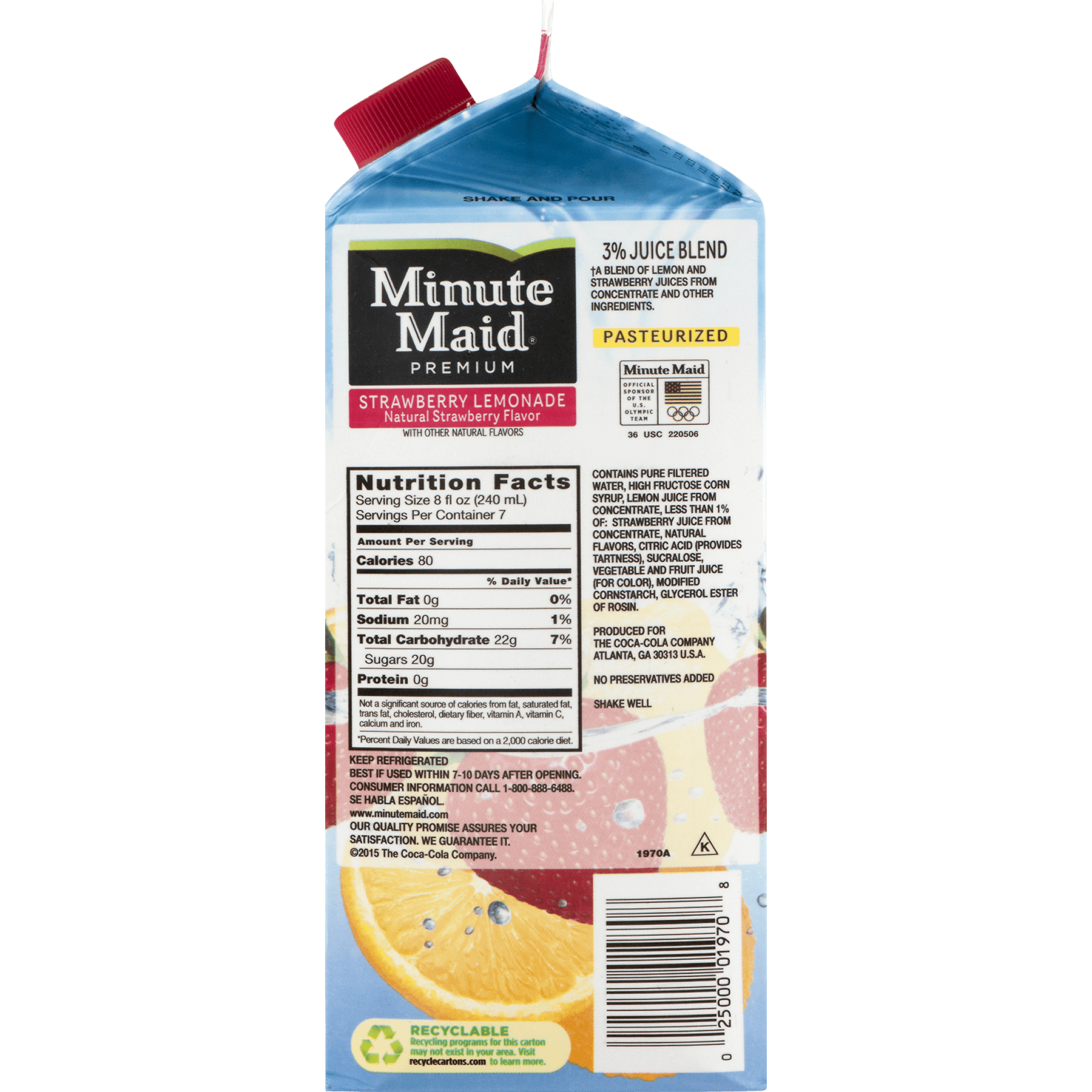 Strawberry Lemonade Nutrition Facts Nutrition Ftempo
