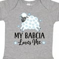thumbnail image 4 of Inktastic My Babcia Loves Me Boys or Girls Baby Bodysuit, 4 of 5