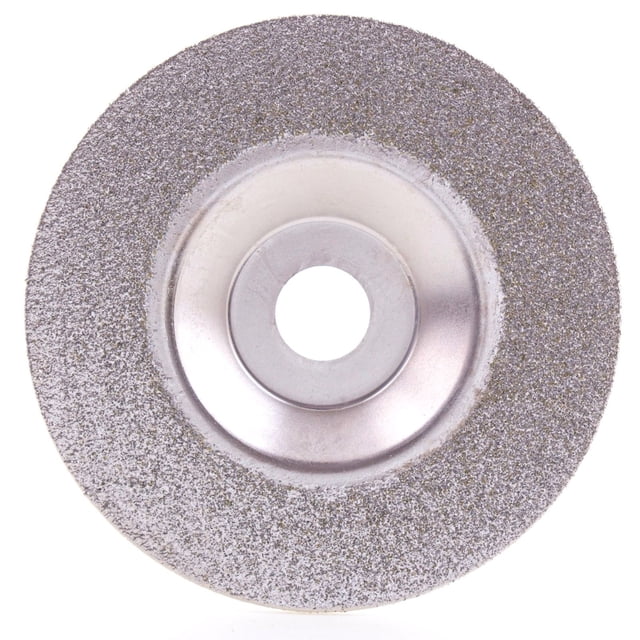 Generic 4-Inch Diamond Grinding Disc for Stone Polishing, Marble Brazed Cup Wheel, Angle Grinder Disc, 60 Grit Coarse, 12000 RPM, 100mm OD, 16mm Arbor Hole