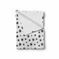 thumbnail image 2 of Star Soft Flannel Fleece Blanket, Starry Pattern with Little Big Stars Punk Grunge Style Modern Design for Teens Room, Cozy Plush for Indoor and Outdoor Use, 50" x 70", White Black, by Ambesonne, 2 of 6