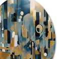thumbnail image 4 of Designart "Reality Transcendence IV" Abstract Landscape Round Metal Art, 4 of 5