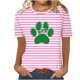 thumbnail image 1 of Camisetas Casuales de Mujer Nueva Moda Impresa Cuello Tripulado Manga Corta, Top Ligero para Diario Y Fiesta, 1 of 4