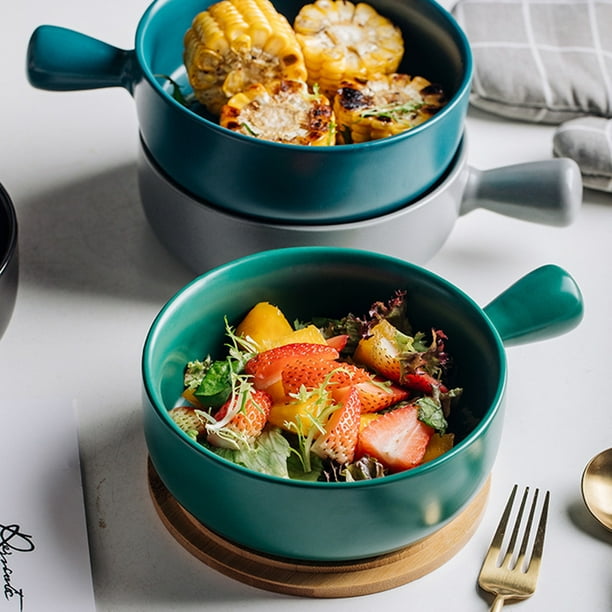 Assiettes à salade de légumes en céramique, carré Simple, bol à soupe,  assiettes à dîner, cuisine